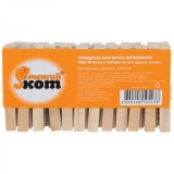 Прищепки для белья деревянные PEG-W-S/24 в упаковке 24шт Парк (цена за упаковку) 311372 (10/60)